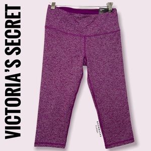 Victoria’s Secret Knockout crop Yoga, Heather Pink Purple